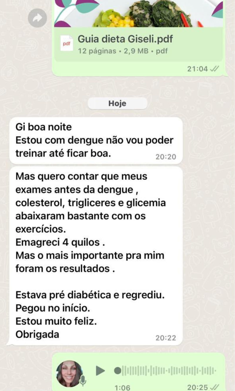 Depoimento de aluna